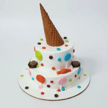 Candy cone cake